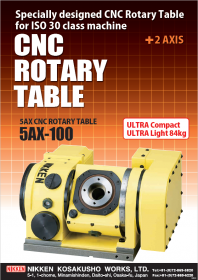 COMPACT CNC ROTARY TABLE : 5AX-100