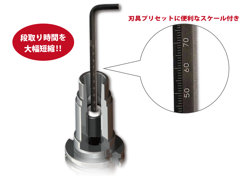 ボタニカルウエディング 日研工作所:ブローチリーマ MTシャンク BRM φ52.5mm